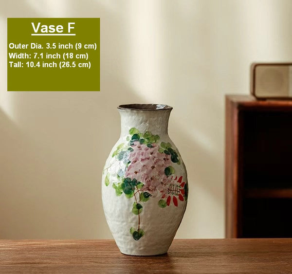 Modern Porcelain Flower Vases, Flower Vases on Table, Handmade Water Holding Flower Vases, Centerpiece on Dining Table, Ceramic Bouquet Vases-ArtWorkCrafts.com