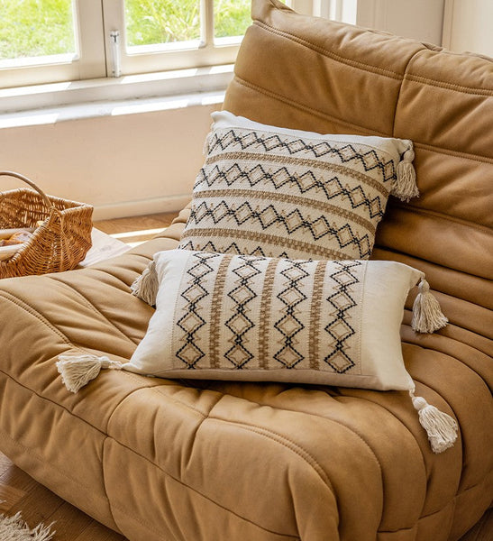 Modern Square Decorative Pillows for Couch, Large Modern Decorative Pillows for Bedroom, Contemporary Modern Sofa Pillows, Decorative Pillow Covers-ArtWorkCrafts.com