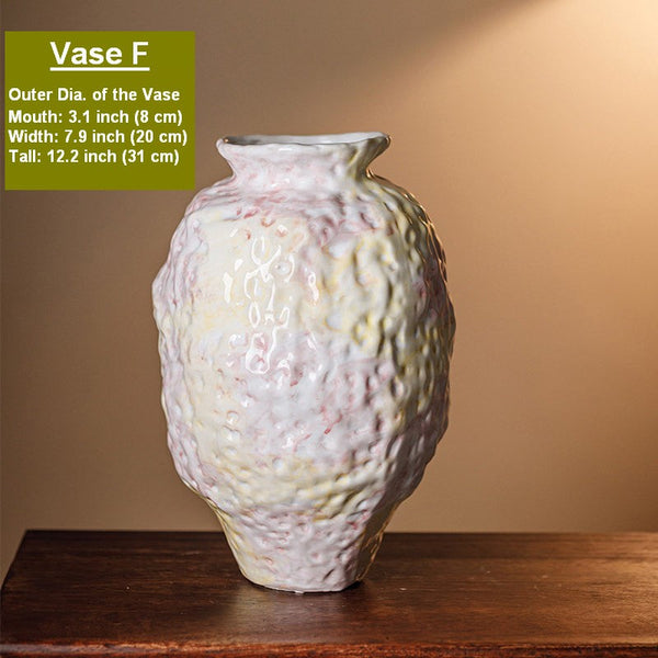 Modern Bouquet Flower Vases, Handmade Water Holding Flower Vases, Centerpiece on Dining Table, Large Flower Vase on Table, Pottery Flower Vases-ArtWorkCrafts.com