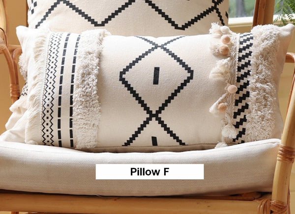 Modern Decorative Pillows for Interior Design, Decorative Pillow Covers, Square Modern Throw Pillows for Couch, Contemporary Modern Sofa Pillows-ArtWorkCrafts.com