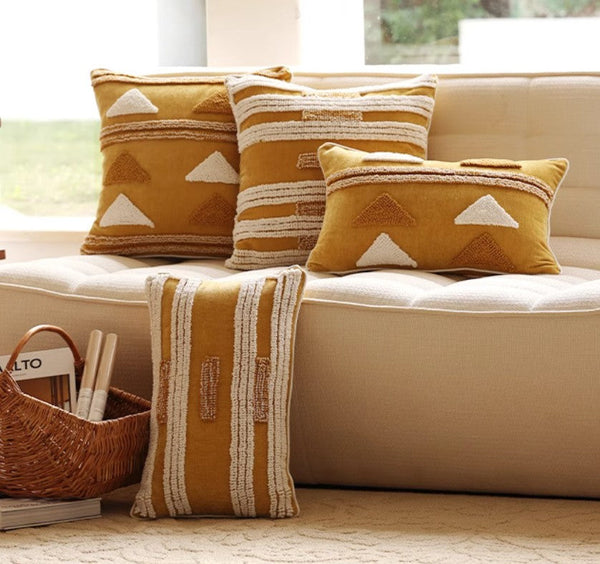 Modern Square Sofa Pillows Covers, Modern Sofa Cushion, Decorative Modern Pillows for Couch, Decorative Pillows for Living Room-ArtWorkCrafts.com