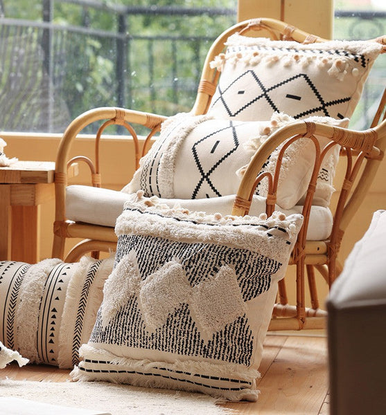 Modern Decorative Pillows for Interior Design, Decorative Pillow Covers, Square Modern Throw Pillows for Couch, Contemporary Modern Sofa Pillows-ArtWorkCrafts.com