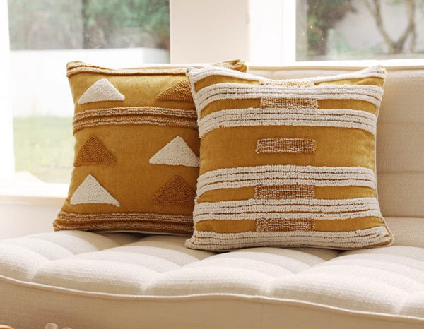 Modern Square Sofa Pillows Covers, Modern Sofa Cushion, Decorative Modern Pillows for Couch, Decorative Pillows for Living Room-ArtWorkCrafts.com