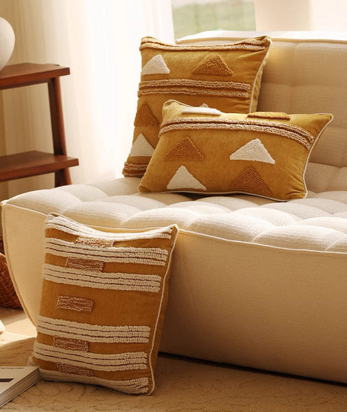 Modern Square Sofa Pillows Covers, Modern Sofa Cushion, Decorative Modern Pillows for Couch, Decorative Pillows for Living Room-ArtWorkCrafts.com