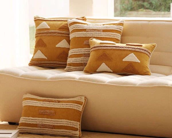 Modern Square Sofa Pillows Covers, Modern Sofa Cushion, Decorative Modern Pillows for Couch, Decorative Pillows for Living Room-ArtWorkCrafts.com