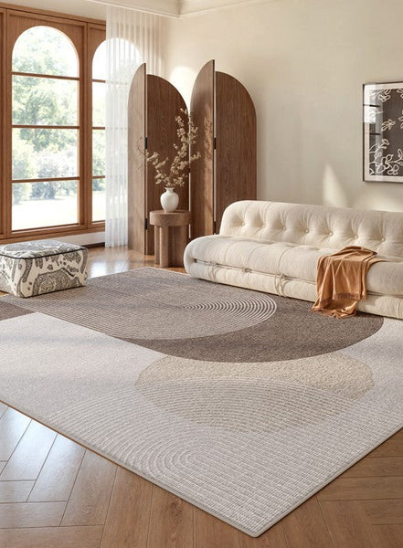 Extra Large Modern Rugs for Living Room, Abstract Contemporary Modern Rugs, Geometric Area Rugs for Bedroom, Modern Rugs for Office-ArtWorkCrafts.com