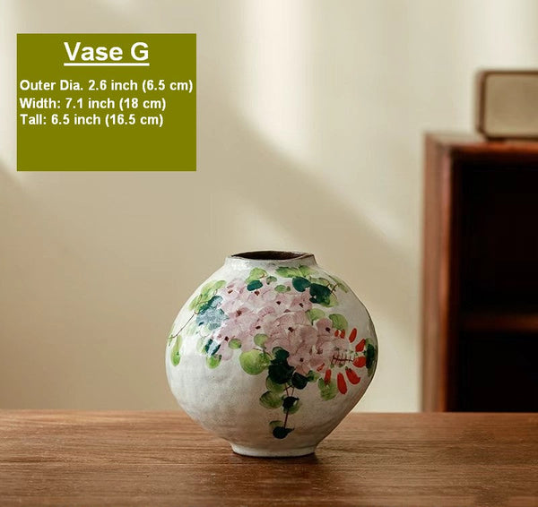 Modern Porcelain Flower Vases, Flower Vases on Table, Handmade Water Holding Flower Vases, Centerpiece on Dining Table, Ceramic Bouquet Vases-ArtWorkCrafts.com