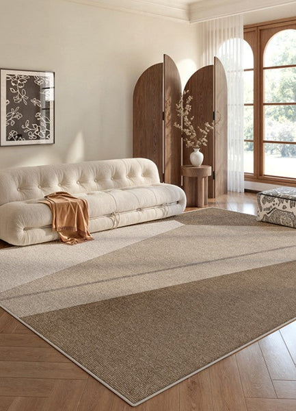 Geometric Area Rugs for Bedroom, Modern Rugs for Office, Extra Large Modern Rugs for Living Room, Abstract Contemporary Modern Rugs-ArtWorkCrafts.com