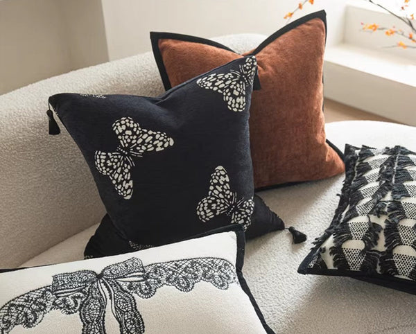Large Decorative Throw Pillows, Decorative Pillow Arrangement Ideas for Couch, Modern Decorative Pillows for Living Room, Decorative Pillow Covers-ArtWorkCrafts.com