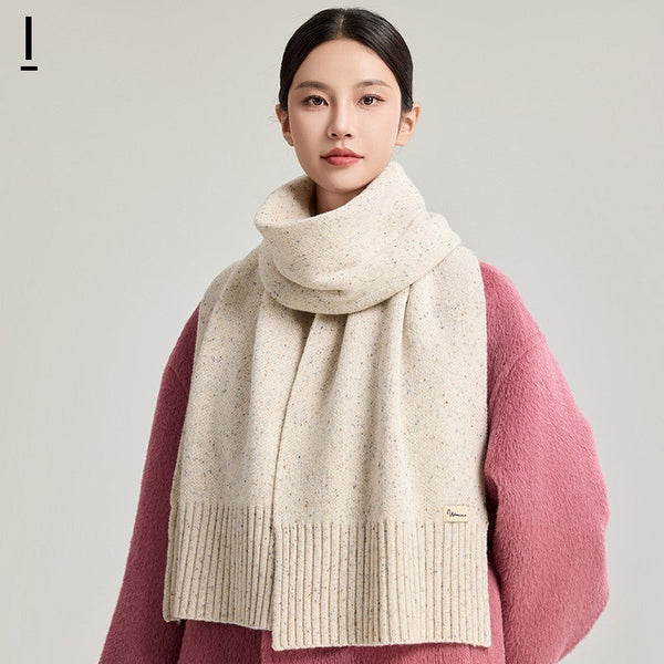 Casual Scarf for Women, Cold Weather Scarf, Fashion Designer Scarf, Red Winter Scarf, Modern Wool Scarf for Women, Soft Cashmere Scarf for Women-ArtWorkCrafts.com