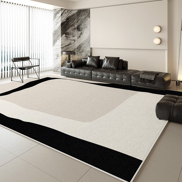 Contemporary Modern Rugs for Office, Dining Room Geometric Modern Rugs, Extra Large Modern Rugs for Living Room, Bedroom Modern Rugs-ArtWorkCrafts.com