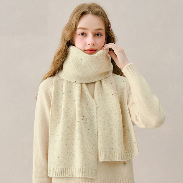 Winter Wool Scarf, Cold Weather Scarf, Soft Wool Scarf for Women, Unique Gift for Women, Modern Wool Scarf for Women, Casual Scarf for Women