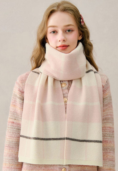 Modern Wool Scarf for Women, Casual Scarf for Women, Cold Weather Scarves, Soft Wool Scarf for Women, Winter Wool Scarf, Unique Christmas Gift for Girl