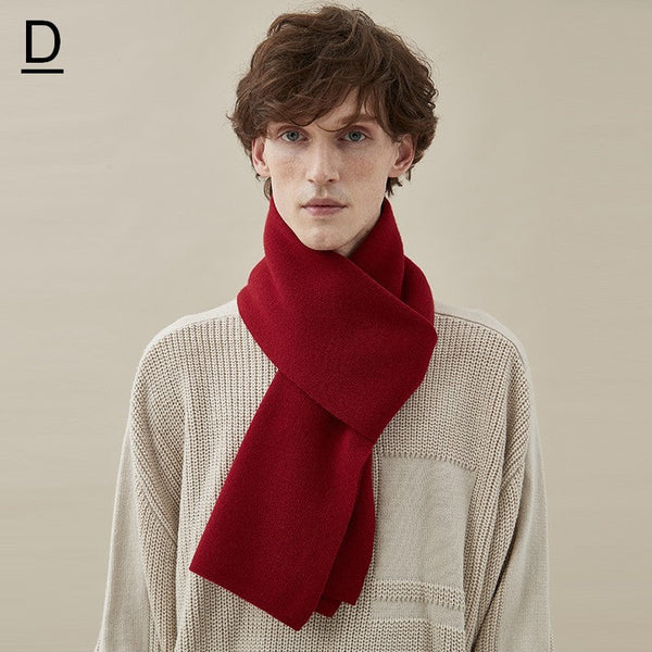 Men's Wool Scarf Winter, Business Wool Scarf for Gentleman, Thick Wool Scarf, Men's Winter Scarf, Formal Men Scarf Styles, Casual Scarf Men, Modern Fashion Scarf-ArtWorkCrafts.com