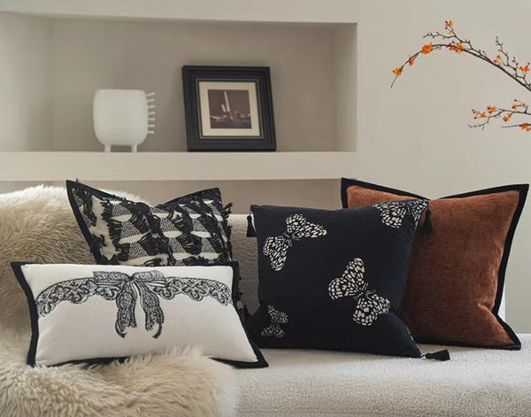 Large Decorative Throw Pillows, Decorative Pillow Arrangement Ideas for Couch, Modern Decorative Pillows for Living Room, Decorative Pillow Covers-ArtWorkCrafts.com