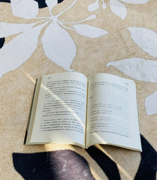 Contemporary Modern Rugs, Flower Pattern Circular Modern Rugs under Chairs, Geometric Round Rugs for Dining Room, Bedroom Abstract Modern Area Rugs-ArtWorkCrafts.com