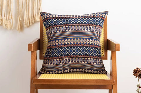 Decorative Throw Pillows, Geometric Pattern Throw Pillow for Couch, Bohemia Sofa Pillows for Living Room, Large Bohemian Decorative Sofa Pillows-ArtWorkCrafts.com