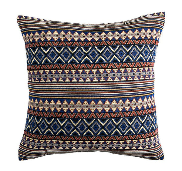 Decorative Throw Pillows, Geometric Pattern Throw Pillow for Couch, Bohemia Sofa Pillows for Living Room, Large Bohemian Decorative Sofa Pillows-ArtWorkCrafts.com
