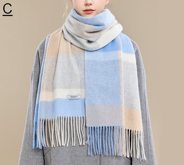 Elegant Wool Scarves, Winter Wool Scarf, Warm Winter Scarf, Holiday Scarf, Christmas Gifts for Her, Cold Weather Scarf, Fashion Scarf, Soft Cashmere Scarf for Girls