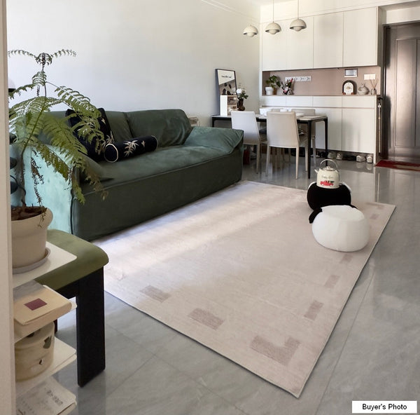 Large Modern Rugs for Living Room, Modern Rugs for Dining Room, Abstract Geometric Modern Rugs, Thick Soft Rugs for Bedroom, Contemporary Rugs for Office-ArtWorkCrafts.com