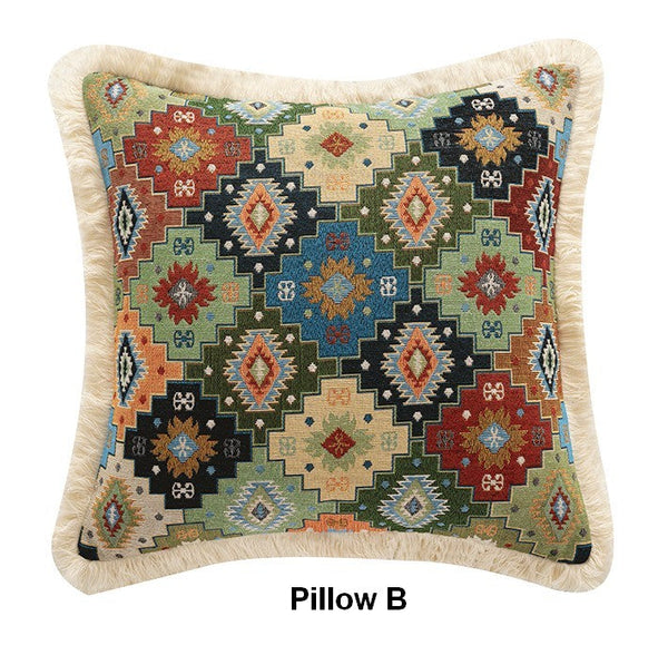 Flower Decorative Pillows for Bedroom, Decorative Pillow Covers, Extra Large Modern Geometric Pillows, Bohemian Decorative Sofa Pillows for Living Room-ArtWorkCrafts.com