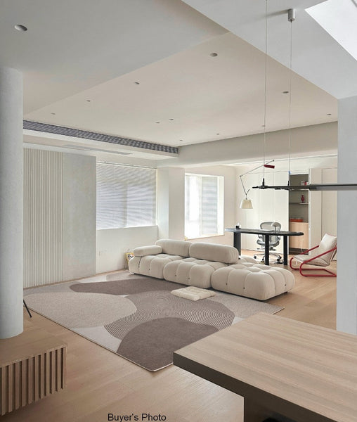 Living Room Modern Rugs, Modern Living Room Rug Placement Ideas, Extra Large Contemporary Area Rugs for Bedroom, Dining Room Floor Carpets-ArtWorkCrafts.com