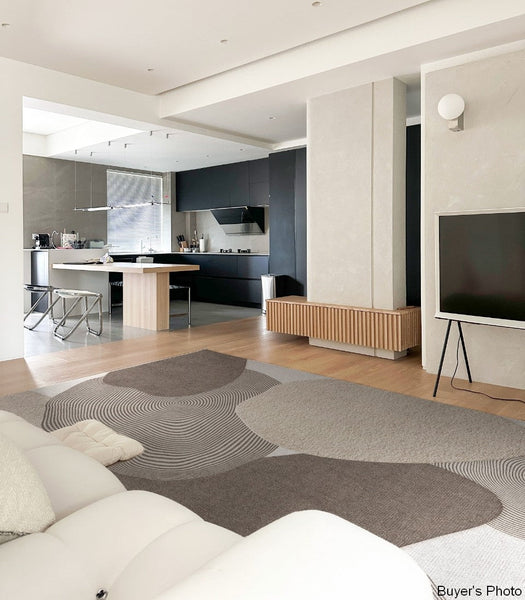 Living Room Modern Rugs, Modern Living Room Rug Placement Ideas, Extra Large Contemporary Area Rugs for Bedroom, Dining Room Floor Carpets-ArtWorkCrafts.com