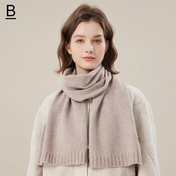 Wool Scarf for Women, Cozy Winter Scarf, Modern Fashion Designer Scarf, Casual Scarf for Women, Soft Cashmere Scarf for Women, Cold Weather Scarf-ArtWorkCrafts.com