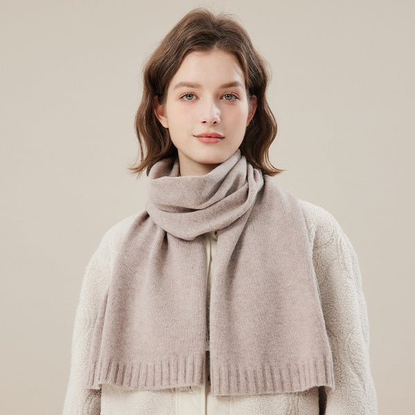 Wool Scarf for Women, Cozy Winter Scarf, Modern Fashion Designer Scarf, Casual Scarf for Women, Soft Cashmere Scarf for Women, Cold Weather Scarf-ArtWorkCrafts.com