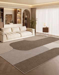Modern Living Room Rug Placement Ideas, Extra Large Contemporary Area Rugs for Bedroom, Dining Room Floor Carpets, Living Room Modern Rugs-ArtWorkCrafts.com