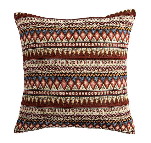 Geometric Pattern Throw Pillow for Couch, Decorative Throw Pillows, Bohemia Sofa Pillows for Living Room, Large Bohemian Decorative Sofa Pillows-ArtWorkCrafts.com