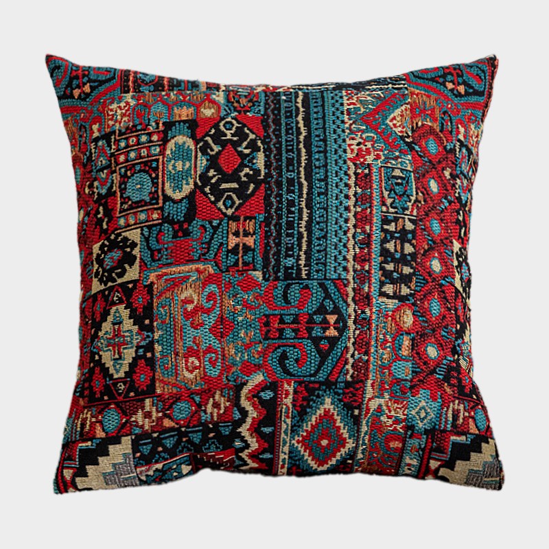 Traditional Rustic Sofa Pillows for Bedroom, Large Decorative Throw Pillows, Geometric Pattern Throw Pillow for Couch, Bohemian Decorative Sofa Pillows-ArtWorkCrafts.com