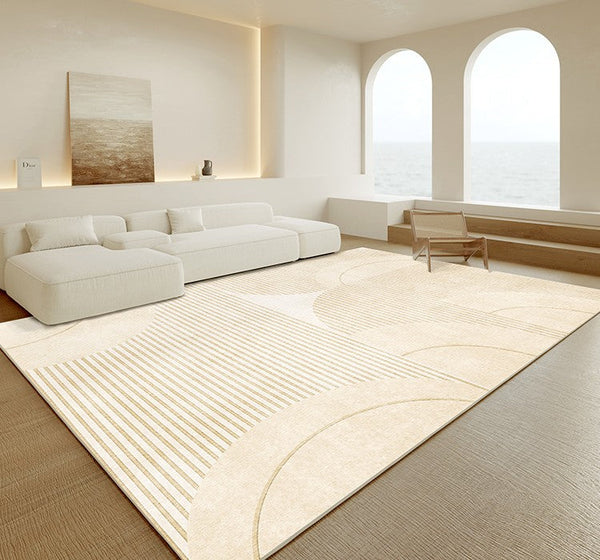 Abstract Modern Area Rugs for Bedroom, Large Modern Rugs for Living Room, Contemporary Modern Rugs for Sale-ArtWorkCrafts.com