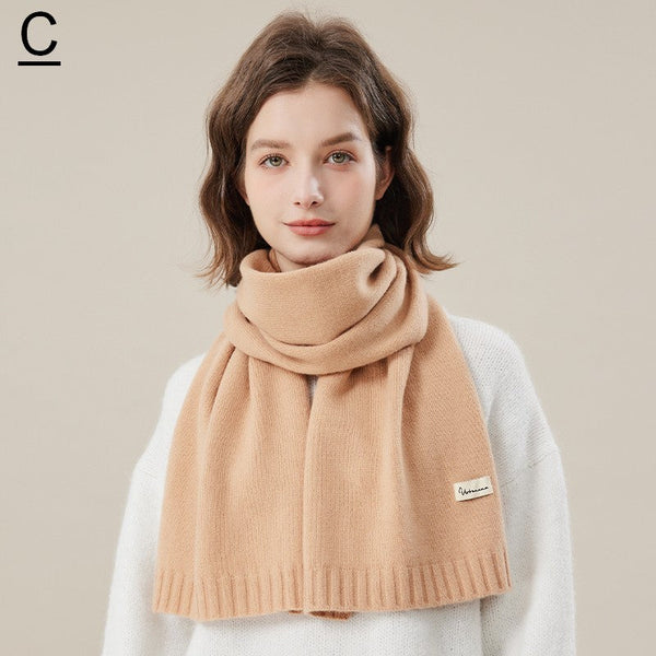 Wool Scarf for Women, Cozy Winter Scarf, Modern Fashion Designer Scarf, Casual Scarf for Women, Soft Cashmere Scarf for Women, Cold Weather Scarf-ArtWorkCrafts.com