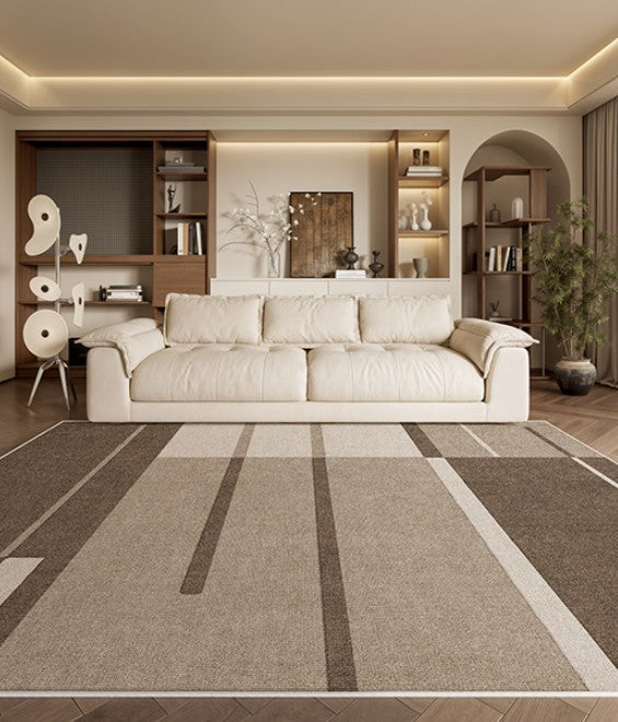 Dining Room Modern Rugs, Extra Large Geometric Modern Rugs in Bedroom, Unique Large Contemporary Floor Carpets for Living Room-ArtWorkCrafts.com