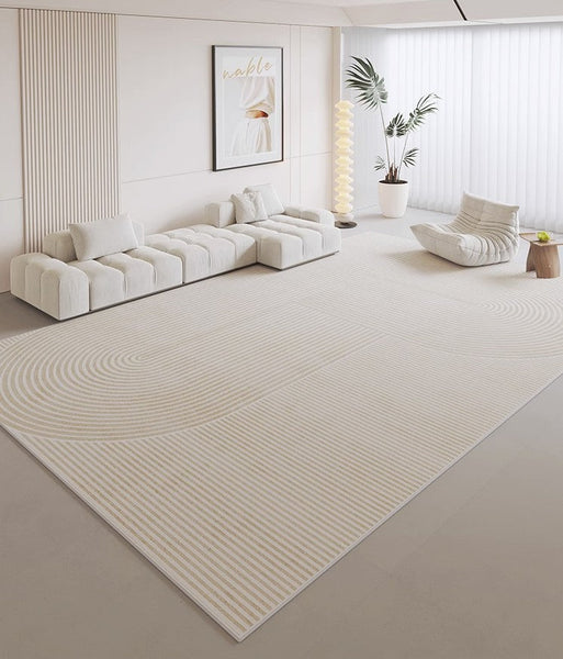 Large Geometric Floor Carpets, Modern Living Room Area Rugs, Bedroom Modern Rugs, Modern Area Rugs under Dining Room Table, Modern Rugs for Kitchen-ArtWorkCrafts.com
