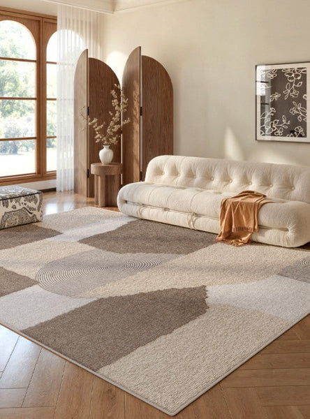 Large Contemporary Floor Carpets, Dining Room Modern Rugs, Living Room Modern Area Rugs, Geometric Modern Rugs in Bedroom-ArtWorkCrafts.com