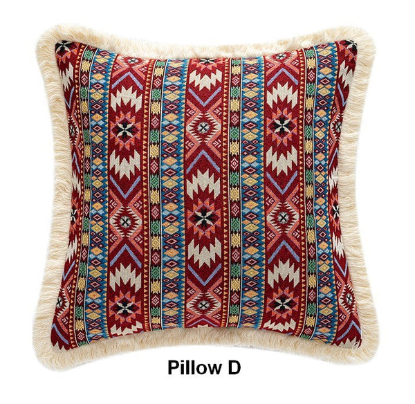 Large Bohemian Decorative Sofa Pillows for Living Room, Modern Geometric Pillows, Decorative Throw Pillows for Bedroom, Oriental Throw Pillow for Couch-ArtWorkCrafts.com