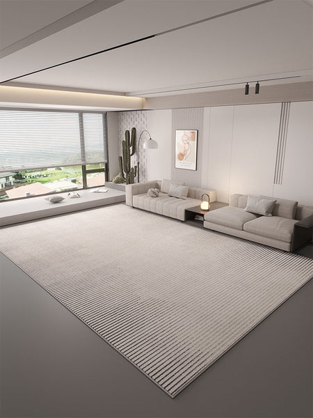 Large Modern Rugs in Living Room, Grey Modern Rugs under Sofa, Abstract Contemporary Rugs for Bedroom, Dining Room Floor Carpets, Modern Rugs for Office-ArtWorkCrafts.com