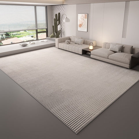 Large Modern Rugs in Living Room, Grey Modern Rugs under Sofa, Abstract Contemporary Rugs for Bedroom, Dining Room Floor Carpets, Modern Rugs for Office-ArtWorkCrafts.com