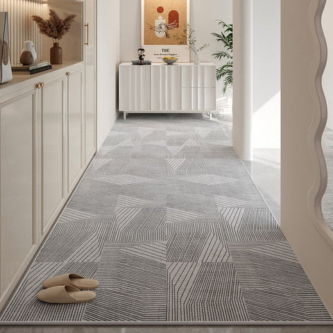 Contepmorary Modern Long Hallway Runners, Gray Entrance Hallway Runners, Extra Long Narrow Runner Rugs, Non Slip Hallway Runners, Entryway Runner Rug Ideas