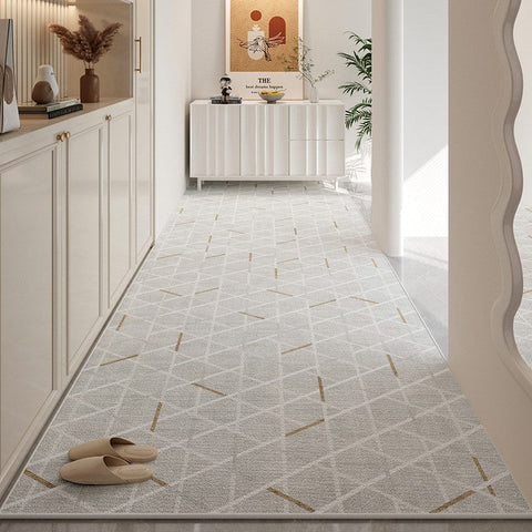 Contepmorary Modern Long Hallway Runners, Extra Long Hallway Runners, Long Narrow Runner Rugs, Entrance Hallway Runners, Non Slip Entryway Runner Rug Ideas