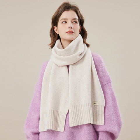 Modern Winter Scarf, Fashion Designer Scarf, Casual Scarf for Women, Cold Weather Scarf, Wool Scarf for Women, Soft Cashmere Scarf for Women-ArtWorkCrafts.com