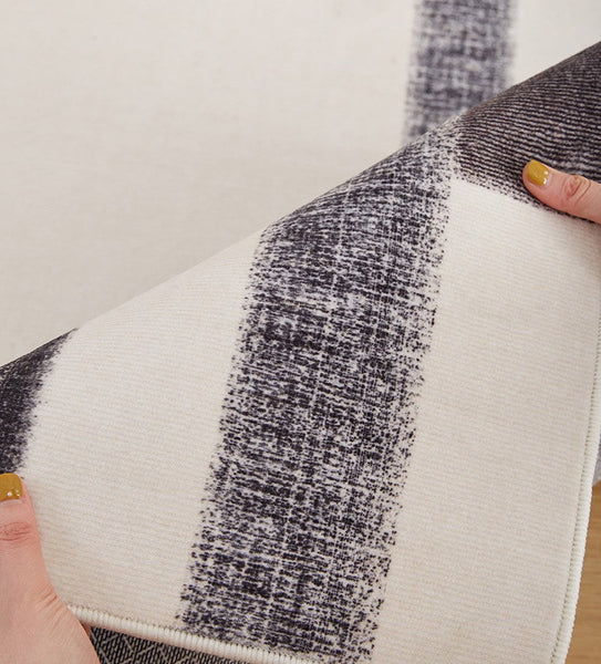 Abstract Area Rugs for Living Room, Geometric Contemporary Modern Rugs Next to Bed, Modern Carpets for Office, Modern Soft Rugs under Dining Room Table-ArtWorkCrafts.com