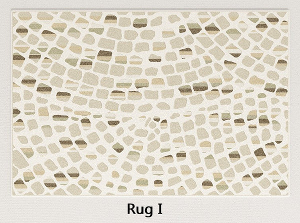 Abstract Modern Rugs for Living Room, Contemporary Carpets for Kitchen, Geometric Modern Rugs for Dining Room, Contemporary Modern Rugs Next to Bed-ArtWorkCrafts.com