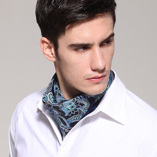 Pure Silk Square Scarf, Soft Silk Scarf Mens, Mens Dress Silk Scarf, Skinny Silk Scarf Men, Silk Neckerchief For Men, Summer Silk Scarf Men, Formal Silk Scarf Mens, Small Square Silk Scarf-ArtWorkCrafts.com
