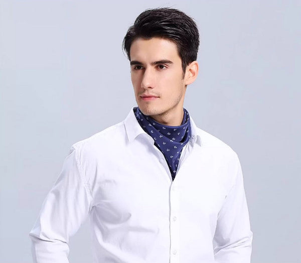 Summer Silk Scarf Men, Formal Silk Scarf Mens, Small Square Silk Scarf, Mens Dress Silk Scarf, Skinny Silk Scarf Men, Pure Silk Square Scarf, Soft Silk Scarf Mens, Silk Neckerchief For Men-ArtWorkCrafts.com
