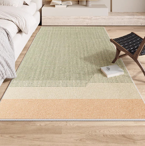 Contemporary Abstract Rugs for Dining Room, Living Room Modern Rug Ideas, Bedroom Floor Rugs, Green Abstract Rugs for Living Room