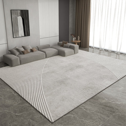 Modern Rug Placement Ideas for Living Room, Geometric Modern Rugs for Sale, Abstract Rugs for Dining Room, Contemporary Modern Rugs for Bedroom-ArtWorkCrafts.com