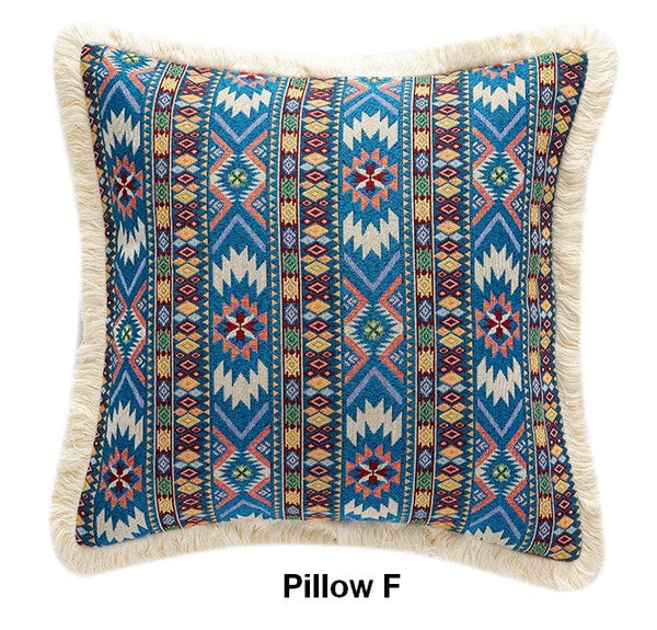 Oversized Decorative Throw Pillows, Bohemian Decorative Sofa Pillows for Living Room, Extra Large Modern Geometric Pillows, Oriental Throw Pillow for Couch-ArtWorkCrafts.com